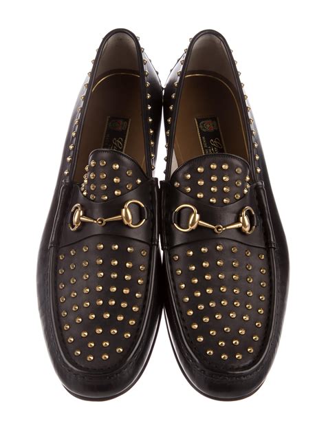 gucci spiked loafers|gucci lace up loafers.